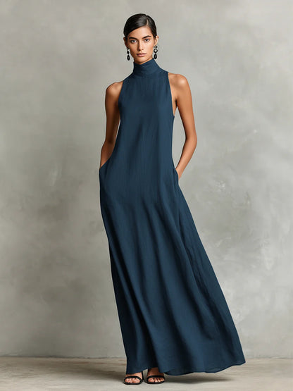 Adriana | Elegantes Maxikleid mit Taschen