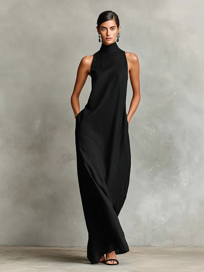 Adriana | Elegantes Maxikleid mit Taschen