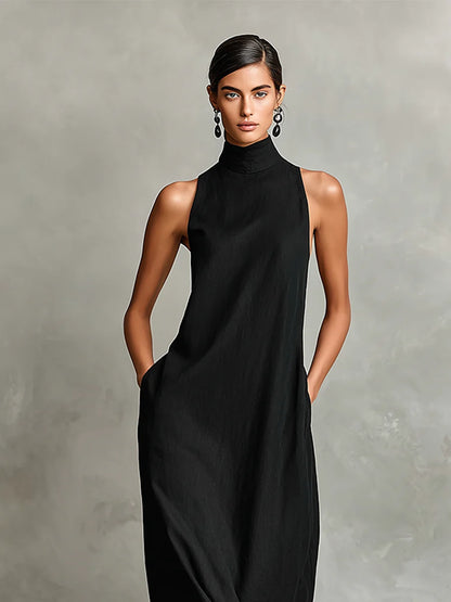 Adriana | Elegantes Maxikleid mit Taschen