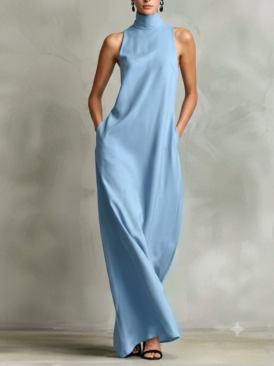 Adriana | Elegantes Maxikleid mit Taschen