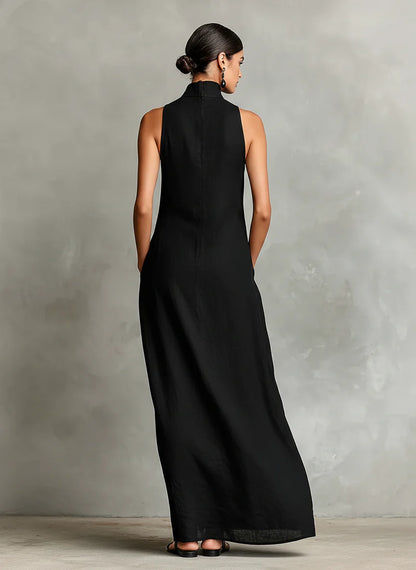 Adriana | Elegantes Maxikleid mit Taschen