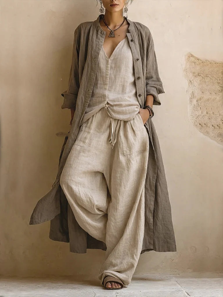 Clara | Weicher Anzug mit Mantel